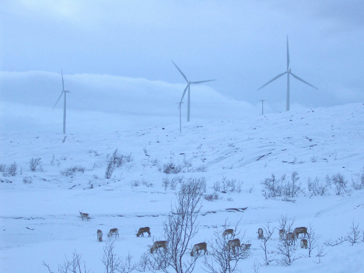 turbines in snow